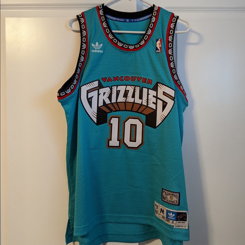 Authentic Adidas Hardwood Classics -  Vancouver Grizzlies Mike Bibby Jersey